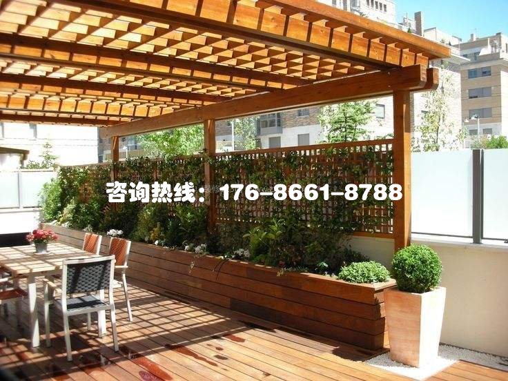 山东防腐木花架